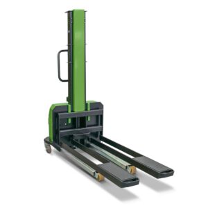 InnoLIFT® Elektro-Hochhubwagen zur Mitnahme, semielektrisch, Tragfähigkeit 400 kg, Ladehöhe 1.300 mm