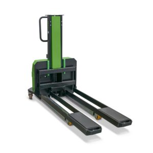 InnoLIFT® Elektro-Hochhubwagen zur Mitnahme, semielektrisch, Tragfähigkeit 600 kg, Ladehöhe 700 mm